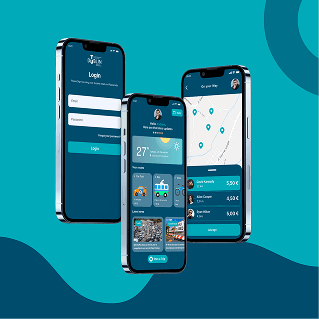 Travel app UI design