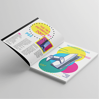 PS5 magazine design