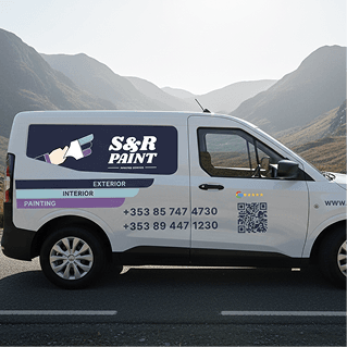 S&R Paint van wrap