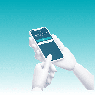 Mobile app onboarding screen