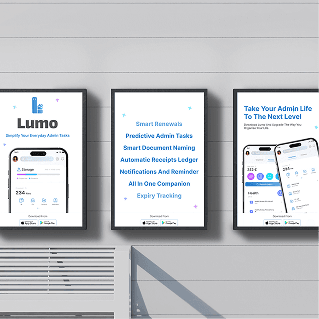 Lumo admin app screens